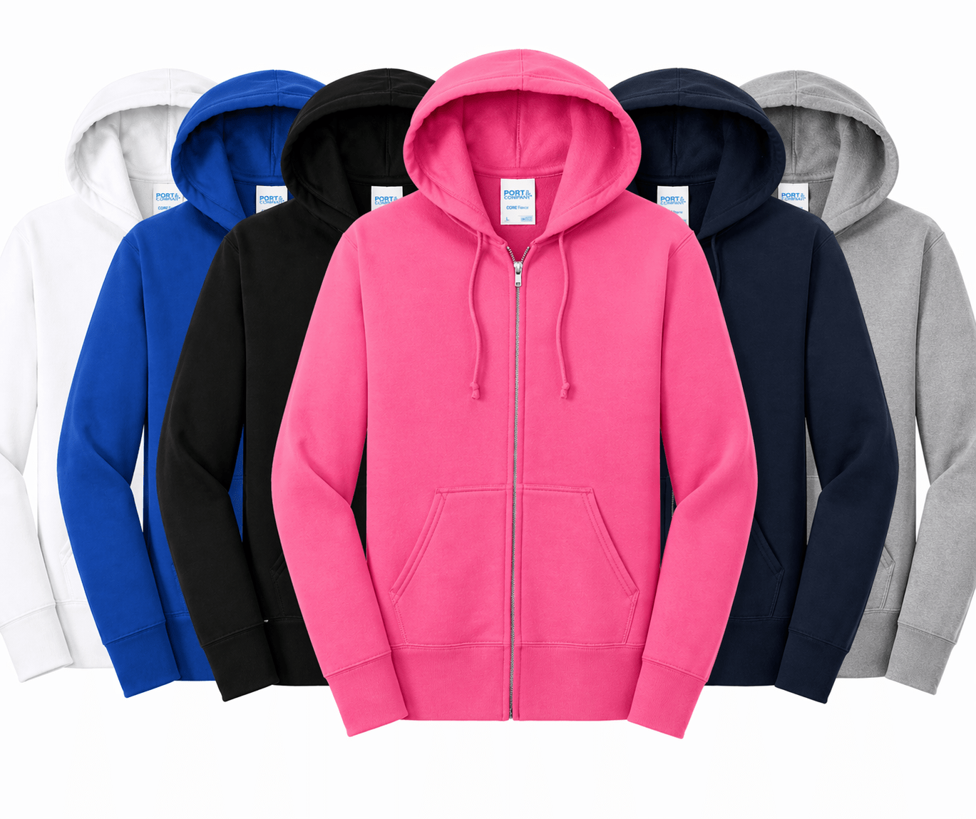 Women's Full - Zip Hooded - ALL BRANDING