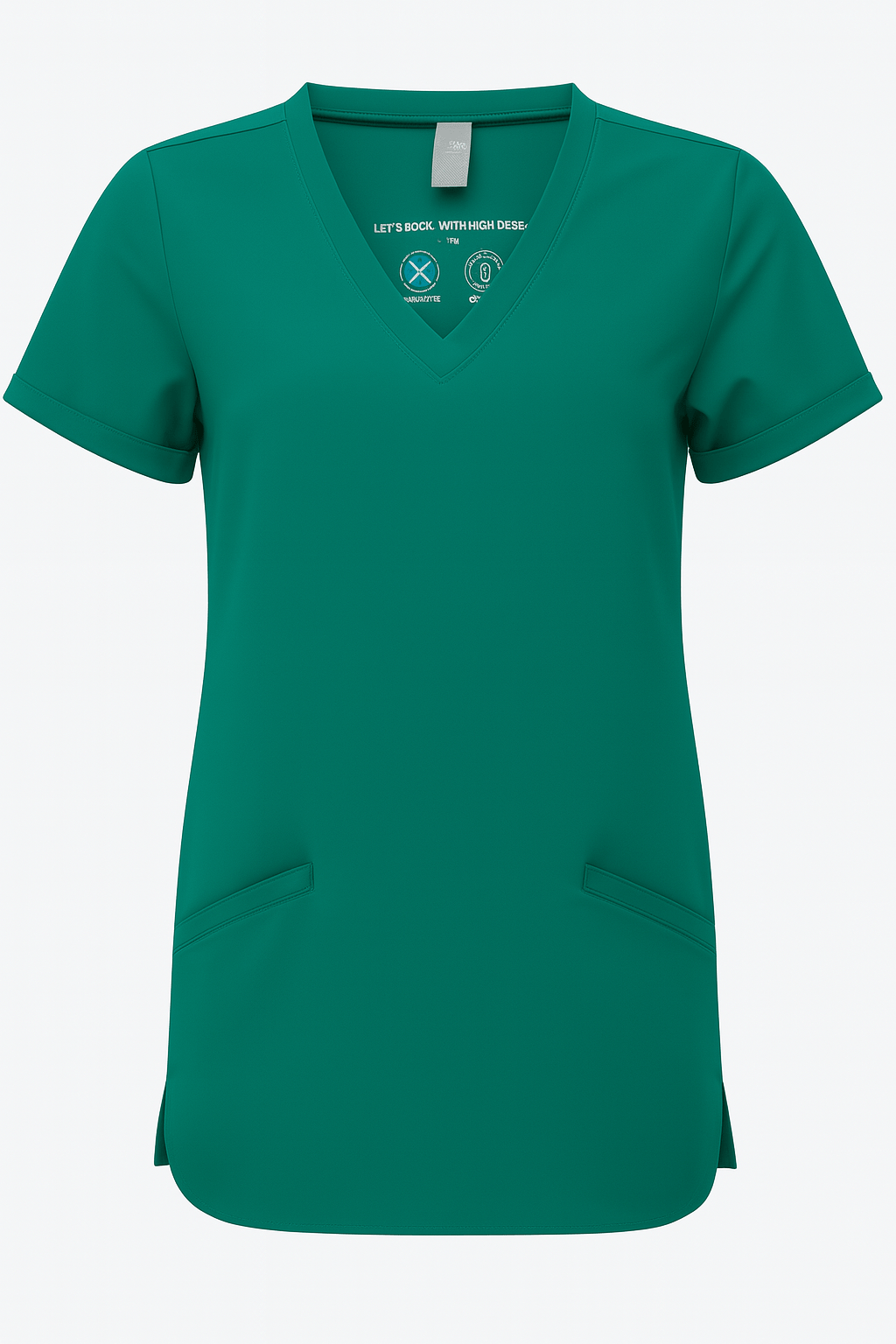 Women's Invincible V - Neck Scrub Top - ALL BRANDING