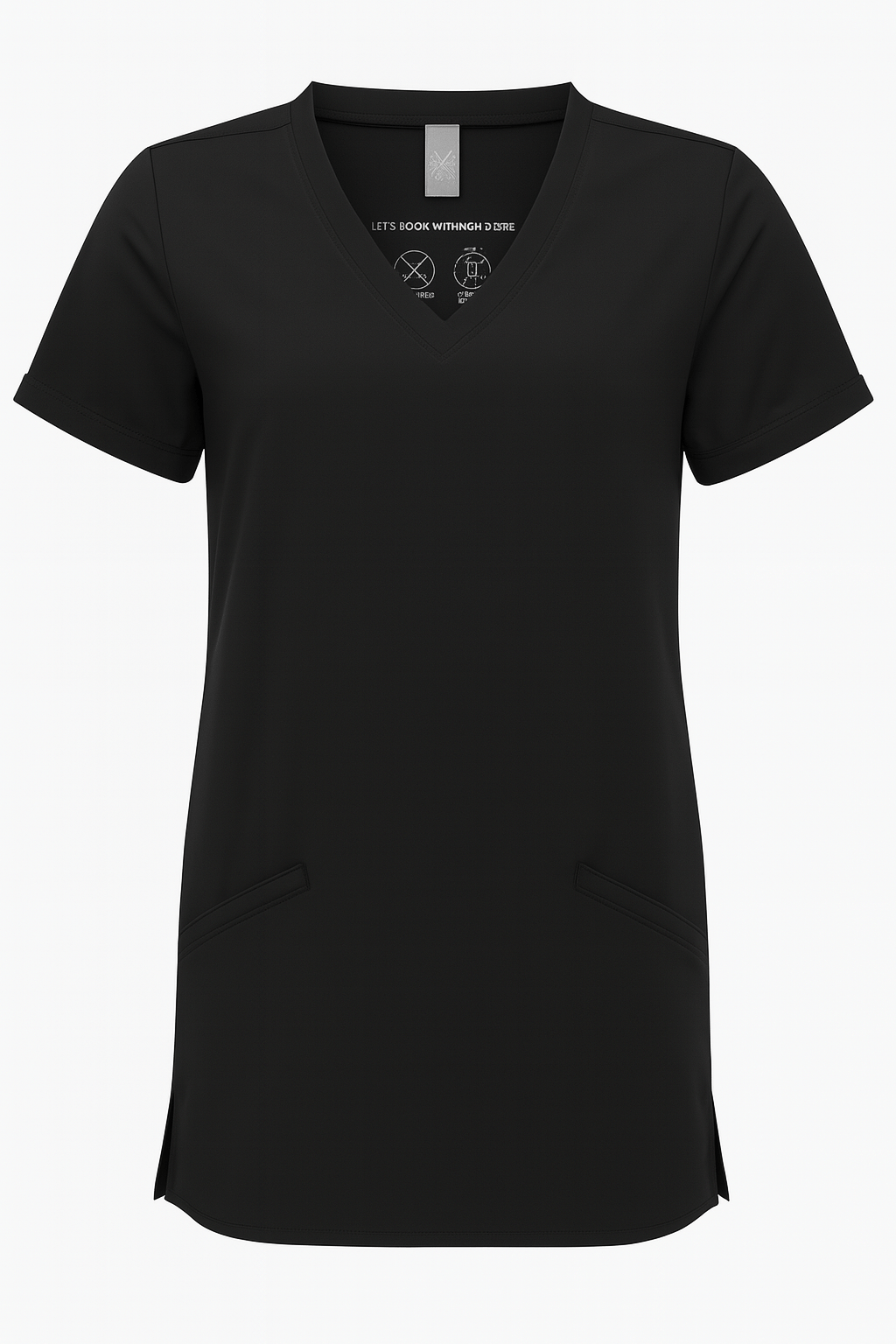 Women's Invincible V - Neck Scrub Top - ALL BRANDING