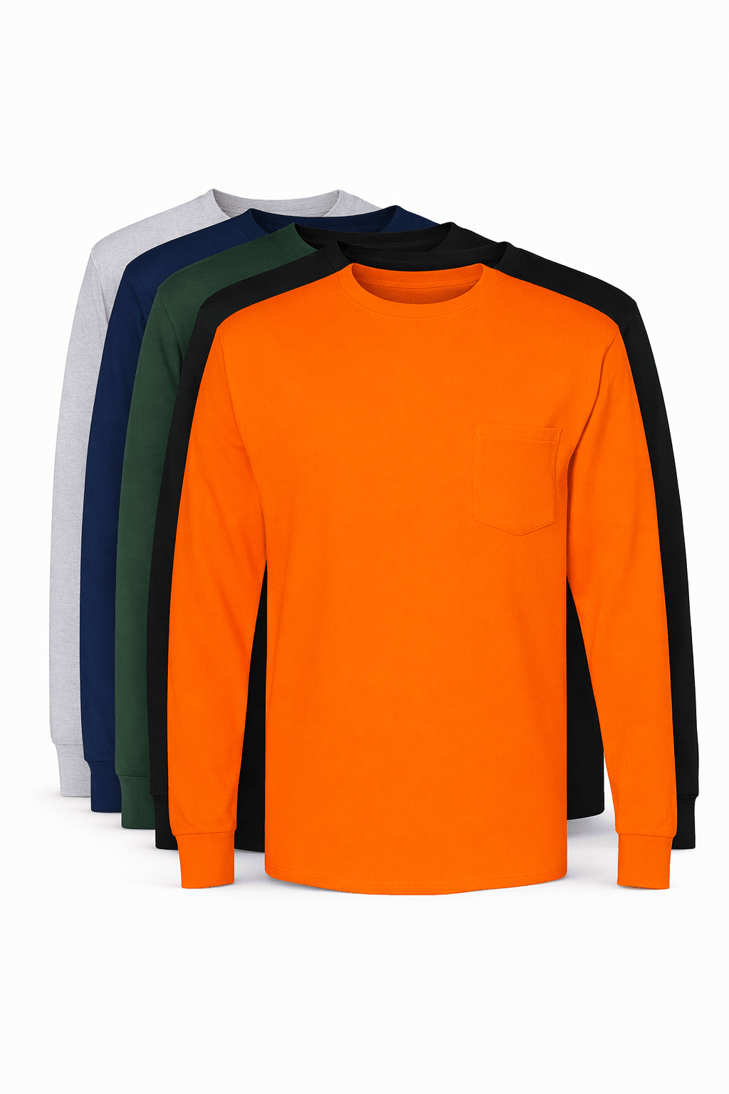 Workwear Long Sleeve Pocket T-Shirt - ALL BRANDING